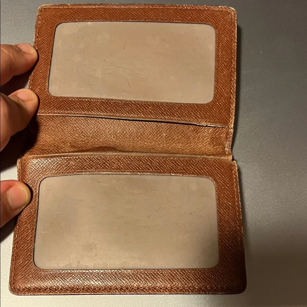 Louis Vuitton Tan Textured Leather Wallet - Picture 3 of 5